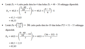 Soal Dan Jawaban Kuartil, Desil Dan Persentil Rumus Kuartil, Desil Dan ...